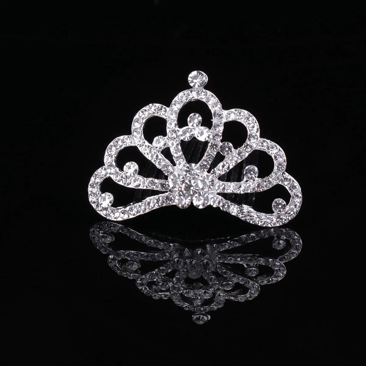 

12pcs Children'S Crown Hair Comb Kids Rhinestone Headband For Party Carnival Festival Girls Hair Accessory Kids Headdress