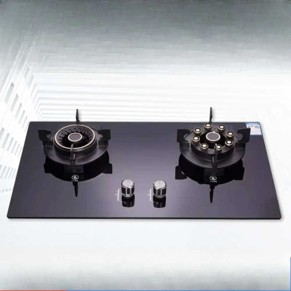 Double Stove Household Liquefied Gas Embedded Tabletop Gas Stove Natural Double Furnace Energy-saving Fierce Fire Stove