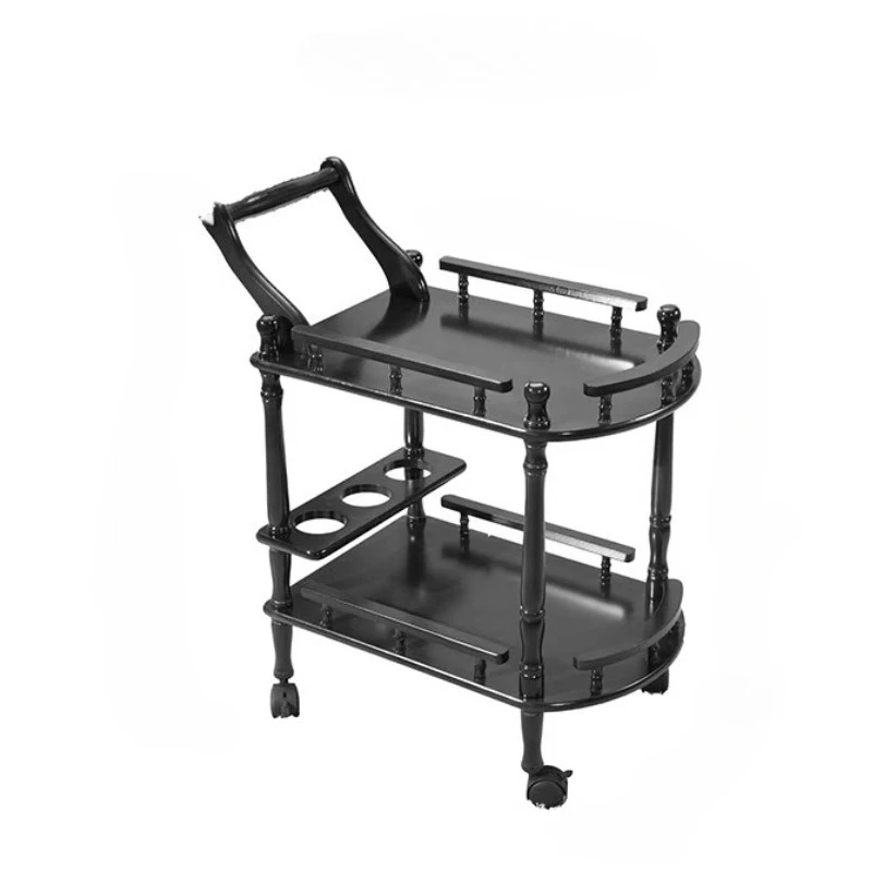 تفصيل العجلات فندق عربة اليد الفاخرة المتداول عربة جيدة فندق عربة اليد عربة خشبية تتحرك مأدبة عربة أثاث المكاتب #5