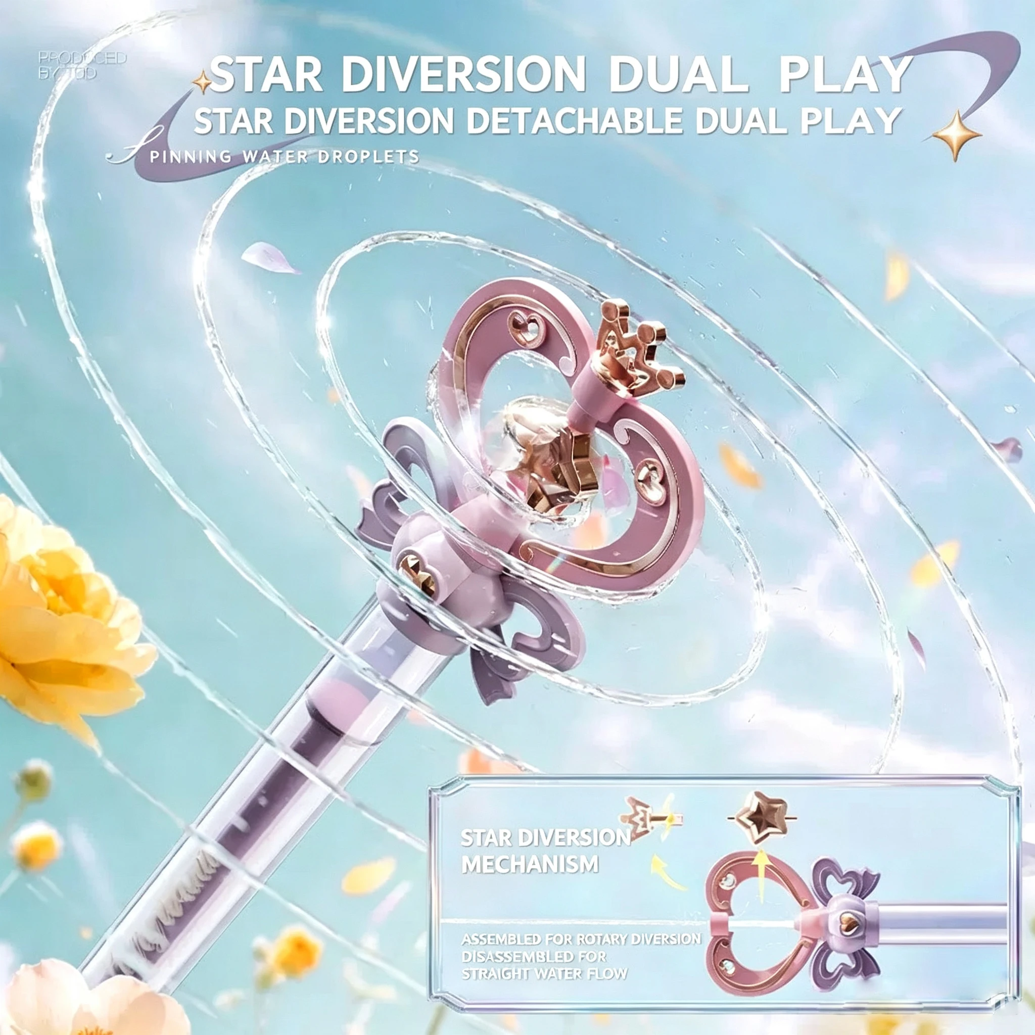 Hot 2026 Magic Fairy Wand Water Gun Sparkling Summer Water Play Toy for Battle Cannon toy men and women toy view 3