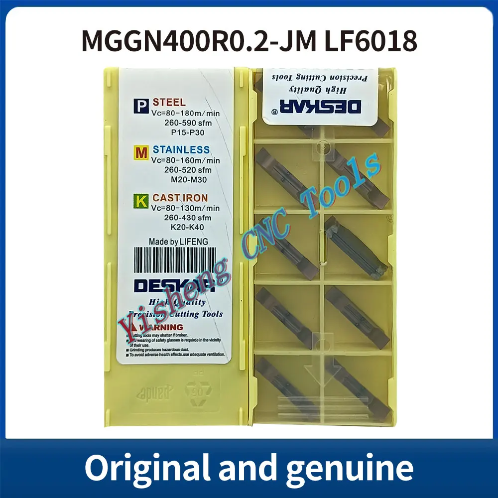 

DESKAR 100% оригинал MGGN400R0.2-JM LF6018 режущий инструмент с ЧПУ, твердосплавная пластина со сменной резьбой