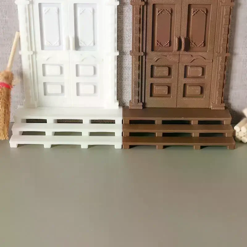 1Pcs Dollhouse Staircase Model Mini Simulation Dolls House DIY Micro Landscape Outdoor Stair Decoration Furniture Accessories