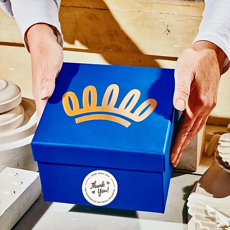 100pcs Customized Wedding, Birthday, Christening Event Stickers - Personalized Circular/Rectangular Logo Designs for Invitations