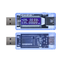KWS-V20 USB Voltage Ammeter Capacity Tester 4-30V 0-3A 15W Voltmeter Ammeter Power Meter LCD Display