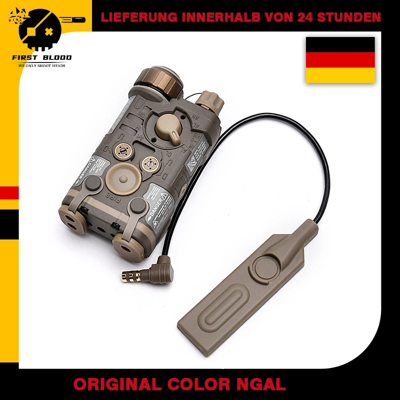 Tático ngal manequim náilon sem caixa de bateria funcional modelo para airsoft 20mm picatinny ferroviário ar acessório la23 peq