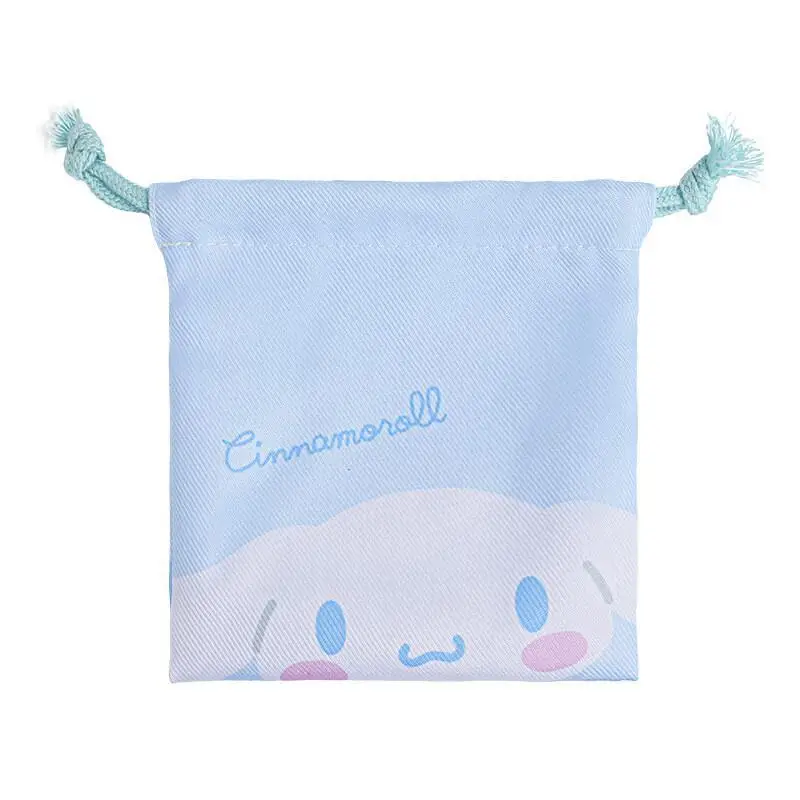 Sanrio bolsa de almacenamiento bolsa de cosméticos varios dibujos animados lindo conejito bolsillo niños estudiante pequeño cordón bolsa de tela de poliéster