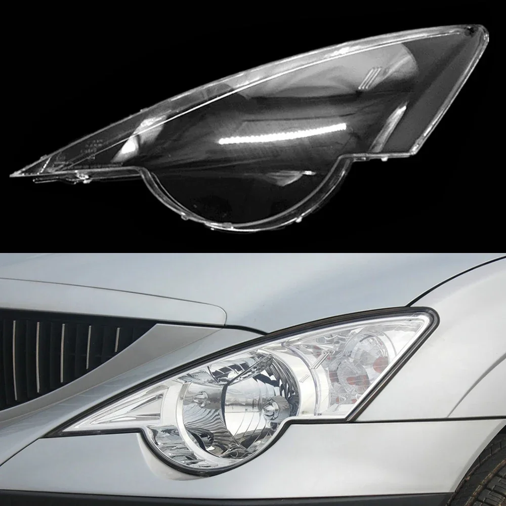 

For Ssangyong Actyon Front Car Transparent Lampcover Lampshade Caps Lamp Shell Auto Light Glass Lens Headlight Cover 2006~2011