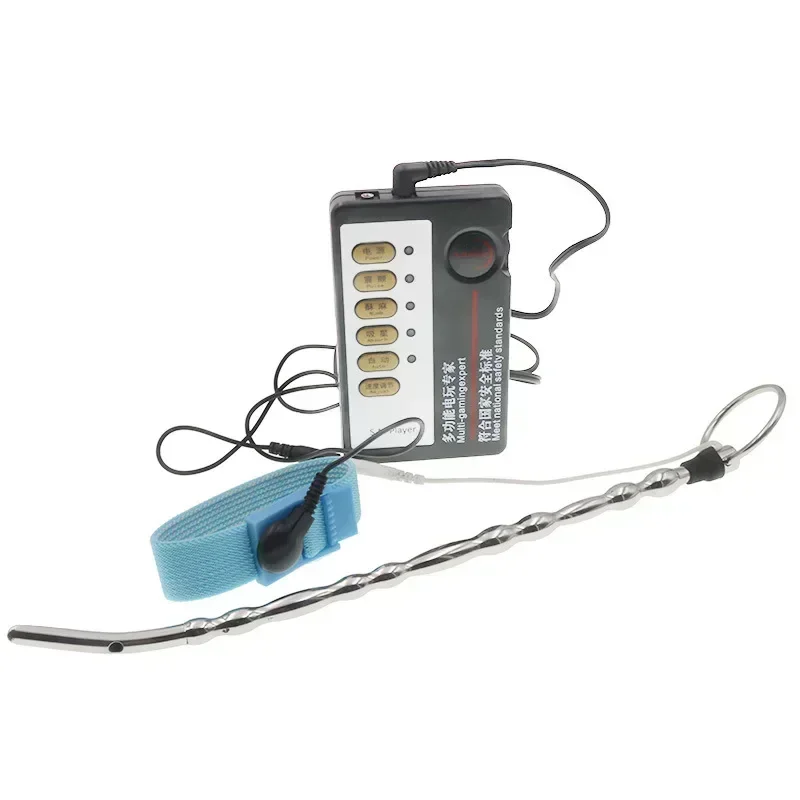 الملحقات الغريبة تأخير القذف الجنس لعب للرجال منتجات جنسية الحصان العين عصا الكهربائية تحفيز صدمة كهربائية لعبة استثارة القضيب #3