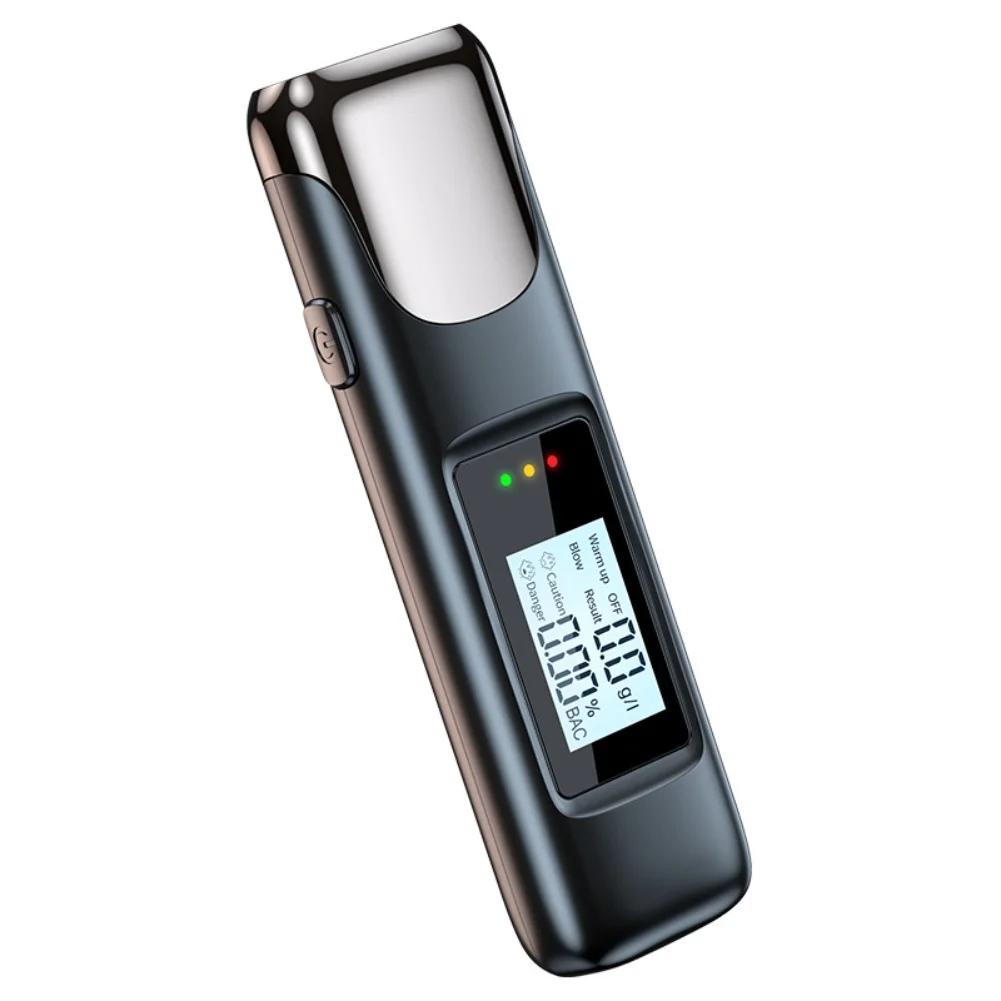 Drunk Reminder Portable Breathalyzer Test Range 0.000-0.19 BAC Automatic Shutdown 10 Seconds Breathalyzers For Party Safety