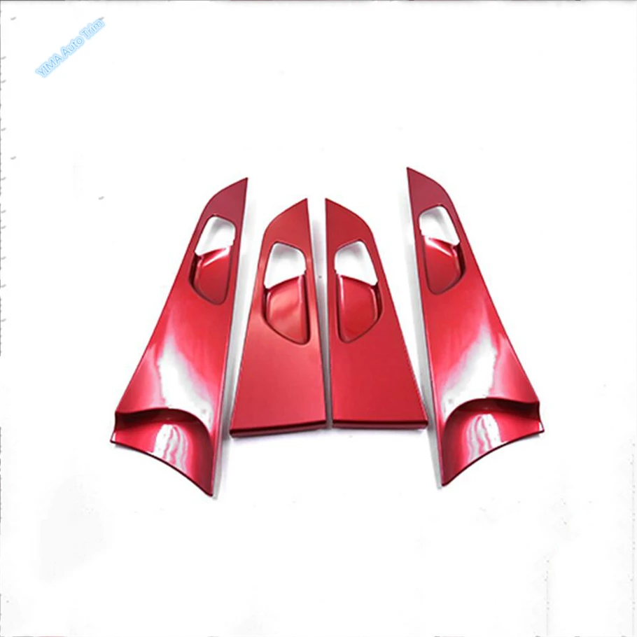 A Pillar Speaker / Steering Wheel Panel / Dashboard Cover Trim For Kia Cerato Forte K3 2019 - 2023 Car Red Interior Accessories