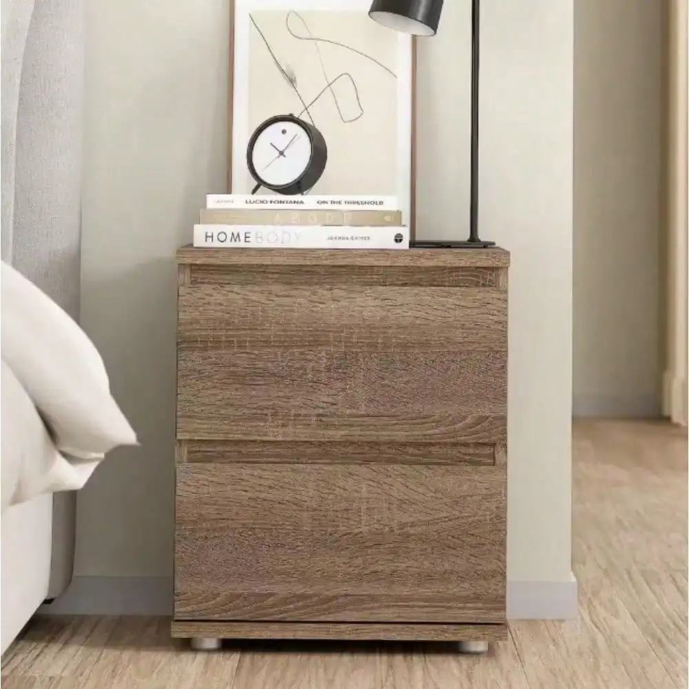 

2-Drawer Nightstand,Side End Table, Small Accent Storage Cabinet,Modern Night Stand Bedside Table for Bedroom