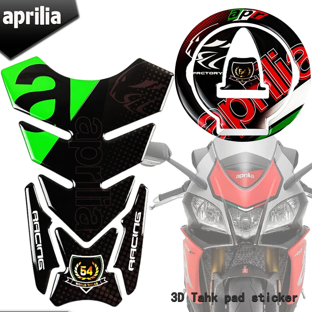 For Aprilia April RSV4 Tuono V4 Rs Rs660 125/50 Shiver750 900 RS4 3M Motorfiets Brandstoftank Pad stickers Protector Cover Decal