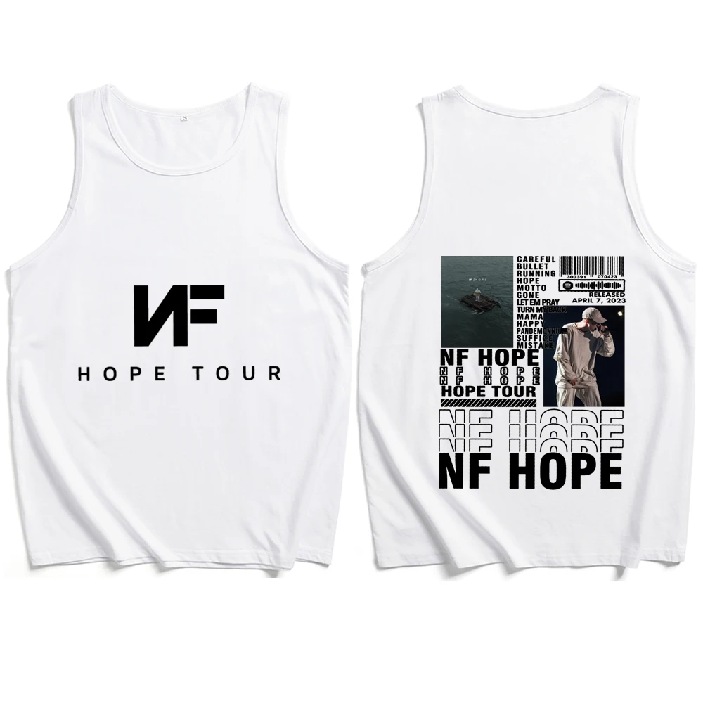 NF Hope Tour 2024 Tank Tops Vest T-Shirt Unisex T-shirt Sleeveless Summer Casual Regular Printing