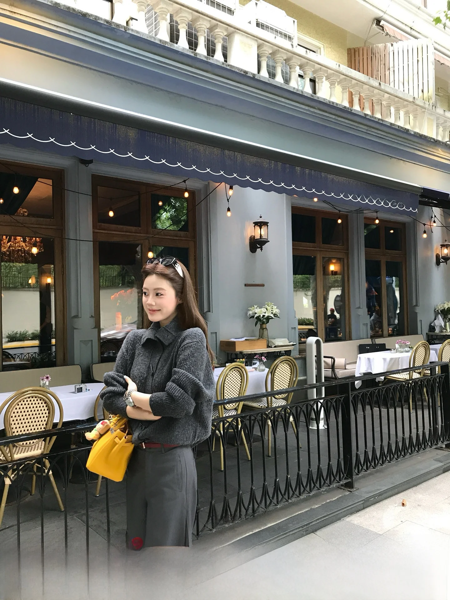 

Вязаный свитер с воротником на пуговицах для женщин, премиум-класса, для повседневной носки, приталенный, повседневная верхняя одежда от It'real