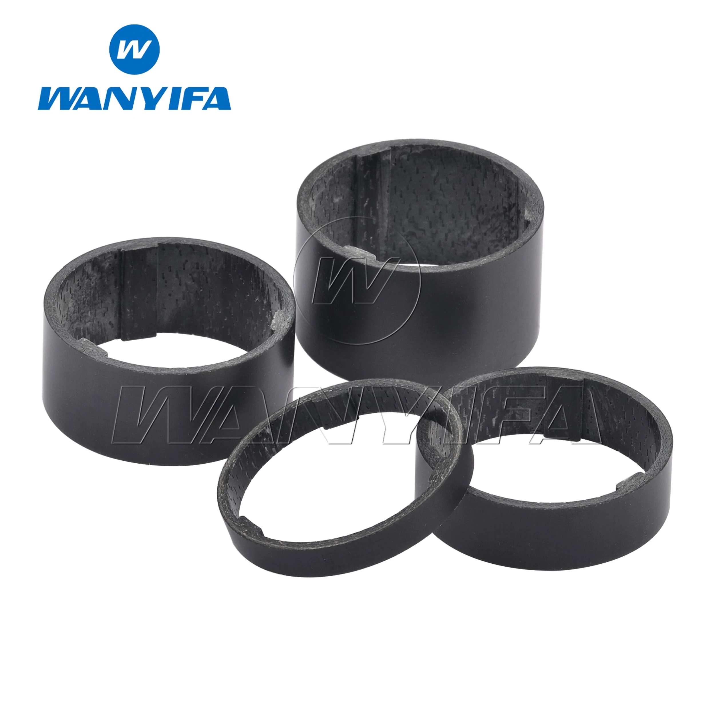Wanyifa 5mm 10mm 15mm 20mm Front fork Carbon Fiber Washer Bike Fiber Headset Stem Spacers Bike Fix Refit