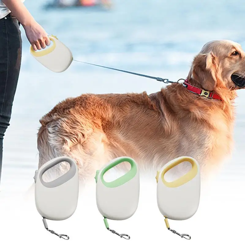 Retractable Dog Strap Dog Tug Strap 5M Portable Dog Pulling Strap Anti-Slip Pet Walking Guide With Brake Pause Lock For Small