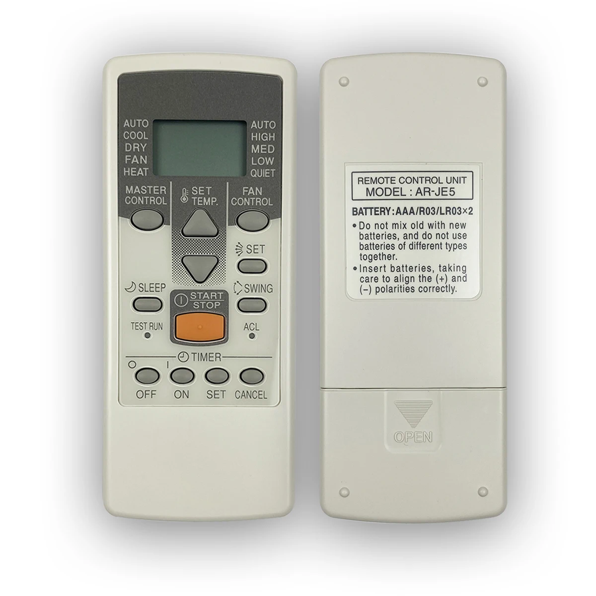 Reemplace el control remoto del aire acondicionado AR-JE5 adecuado para GENERAL Fujitsu apto para AR-JE10 AR-JE11 AR-JE4 AR-JE6 AR-JE9 AR-JE3