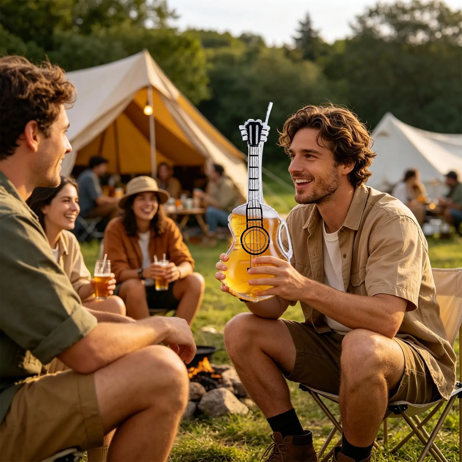 Likör-Dekanter-Spender mit Strohhalm und Schultergurt in Violinenform, leere Whiskyflasche für Geburtstag, Einweihungsfeier, Esszimmer