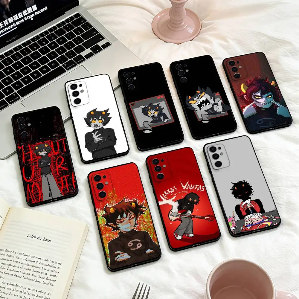 

COOL K-Karkat V-Vantas Phone Case For Samsung S 25,24,23,22,30,21,10,9,Ultra,Plus,Lite,FE,4,5 G Soft Black Case