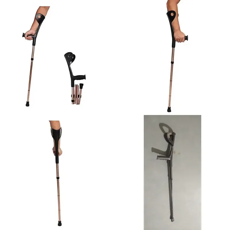 Light outdoor cane forearm elbow folding cane
