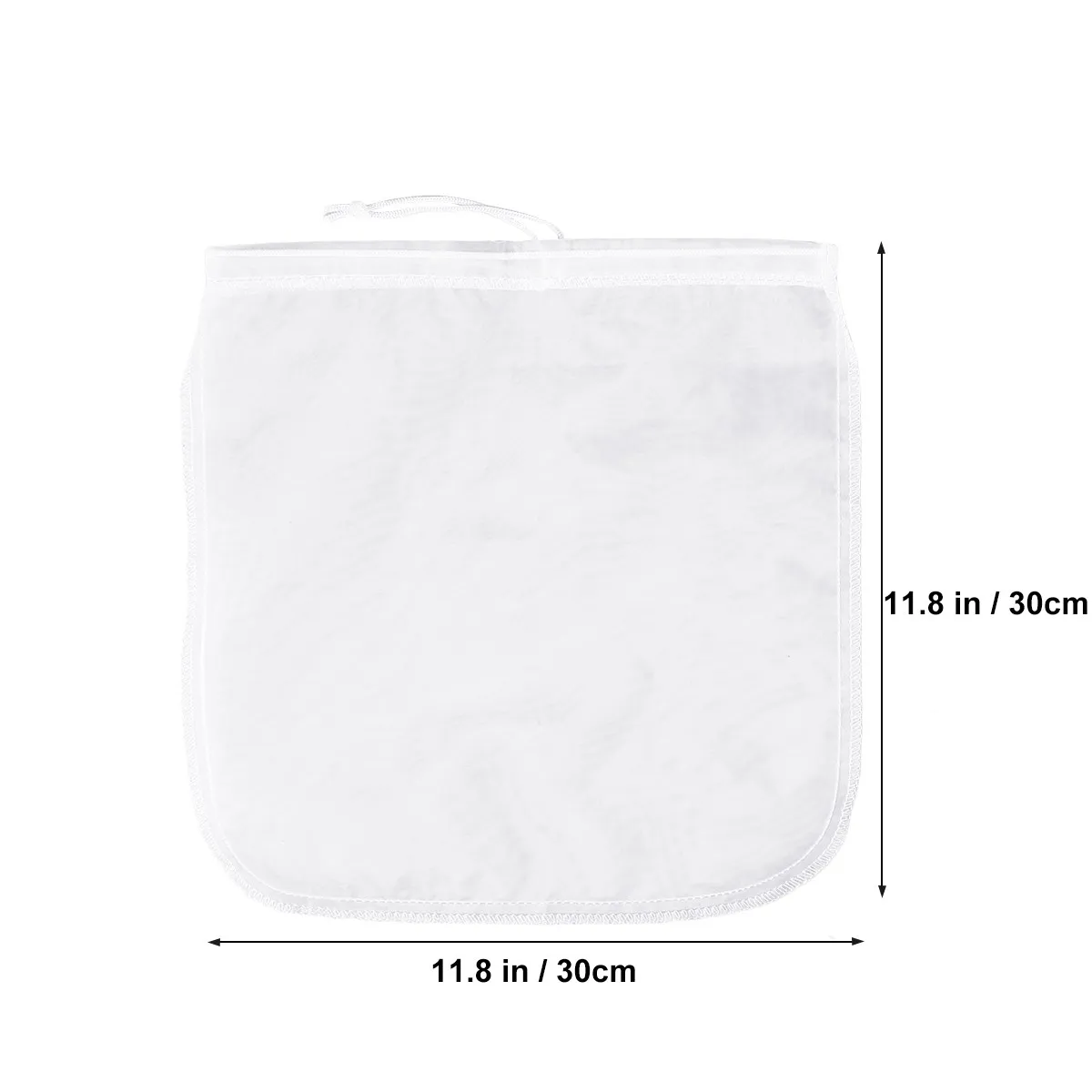 200 Micron Reusable Nut Milk Bag – Extra Wide Opening, Food-Grade Nylon Mesh Strainer for Almond, Soy, Coconut, Rice Milk