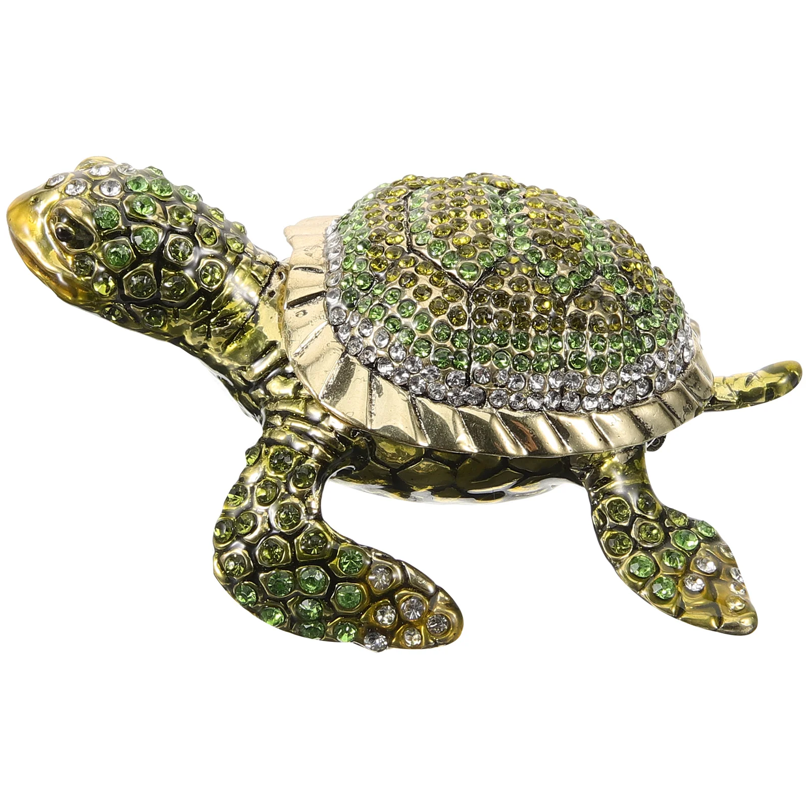 Turtle Figurine Trinket Box Metal Jewelry Box Small Trinket Box Decorative Trinket Box