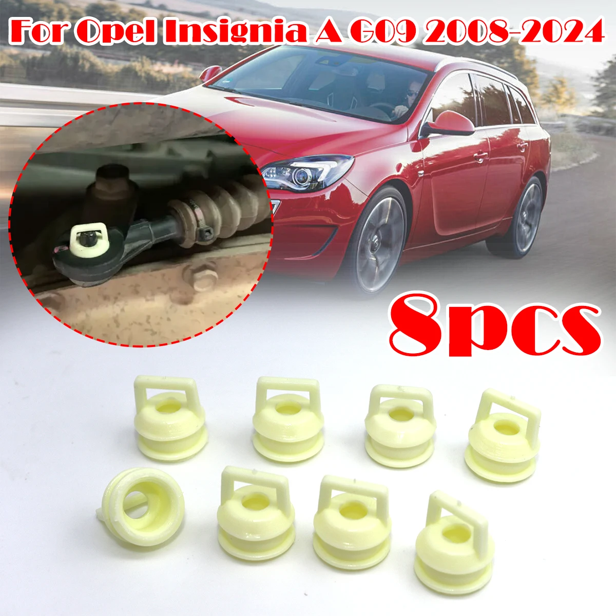 

8pc For Opel Insignia A G09 08-24 Automatic Transmission Gear Shifter Cable Bushing Rubber Grommet Clip Shift linkage Repair Kit