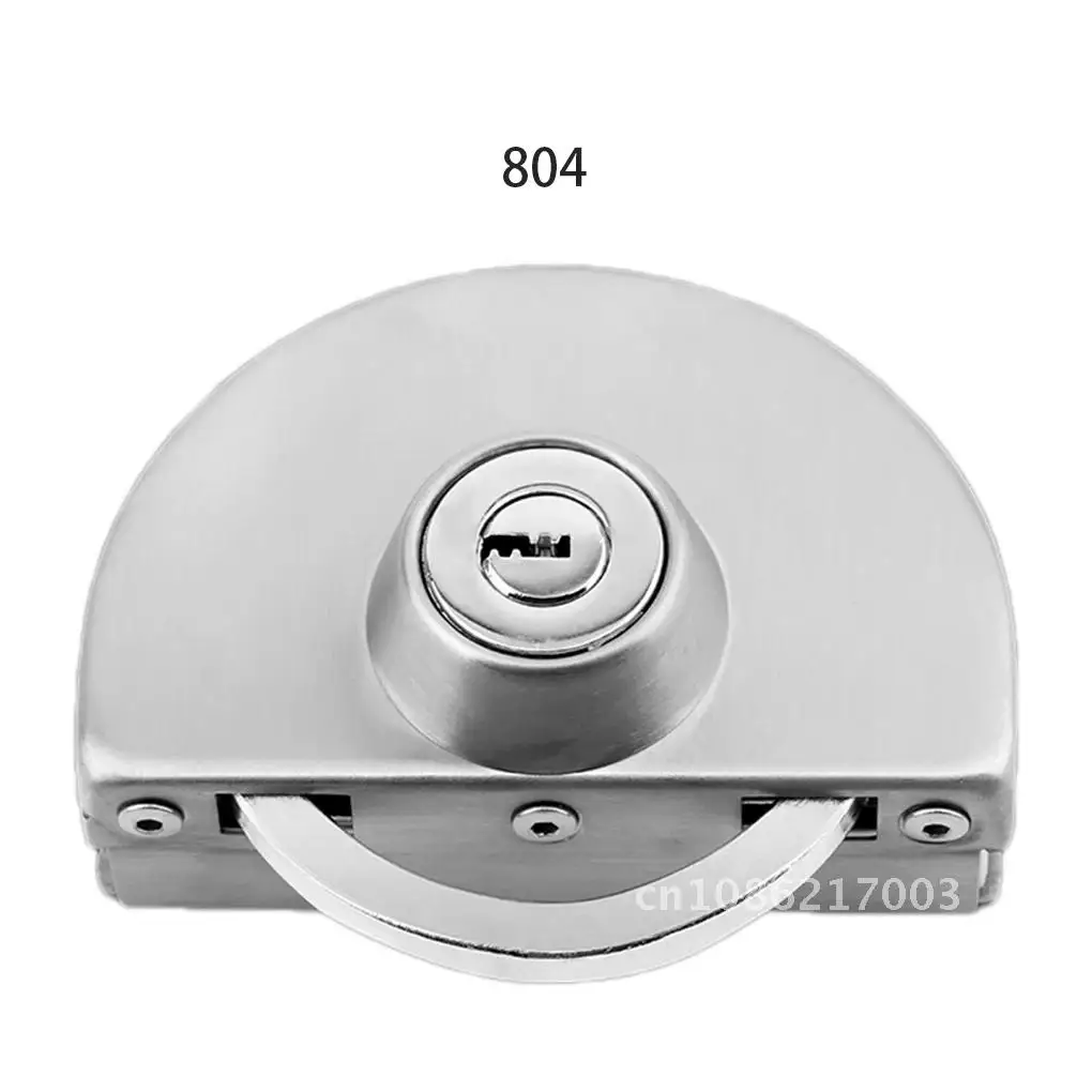 

Stainless Steel Central Lock Glass Door Lock Free Punch Double Bolt Push-Pull Frameless Glass Door Lock Hardware Accessories