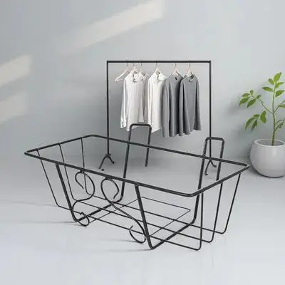 

1 шт. Подвесная железная подставка для цветочных горшков на балкон, квадратный держатель для кашпо на перила, кронштейн для уличных растений, полка для демонстрации растений