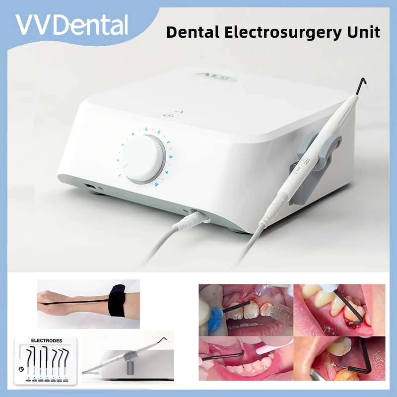 

VVDental Portable Electrosurgery Unit High Frequency Electricity Knife Automatic Coagulation Electrosurgery Scalpel 7 Electrodes