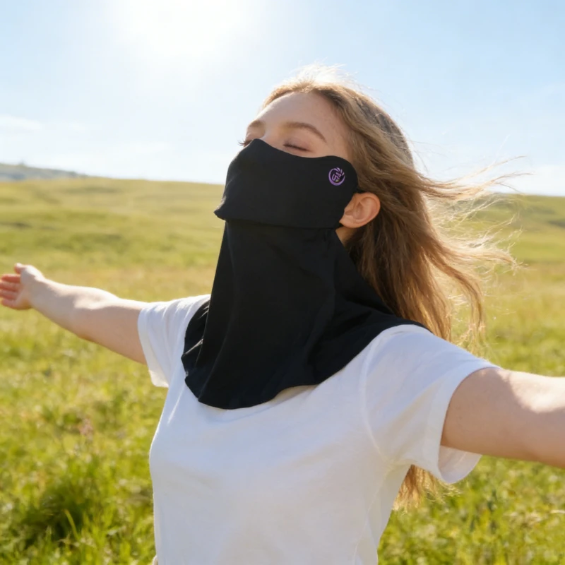 

Защита шеи от солнца, маска из ледяного шелка, защита от ультрафиолета, для езды на велосипеде на открытом воздухе, дышащая солнцезащитная маска