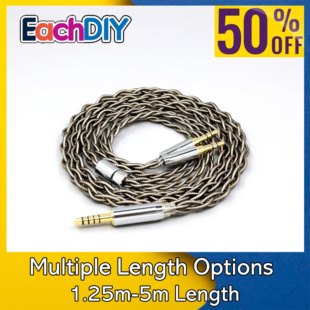 

99% Pure Silver Palladium + Graphene Gold Earphone Shielding Cable For Onkyo A800 Philips Fidelio X3 Kennerton Jord LN008691