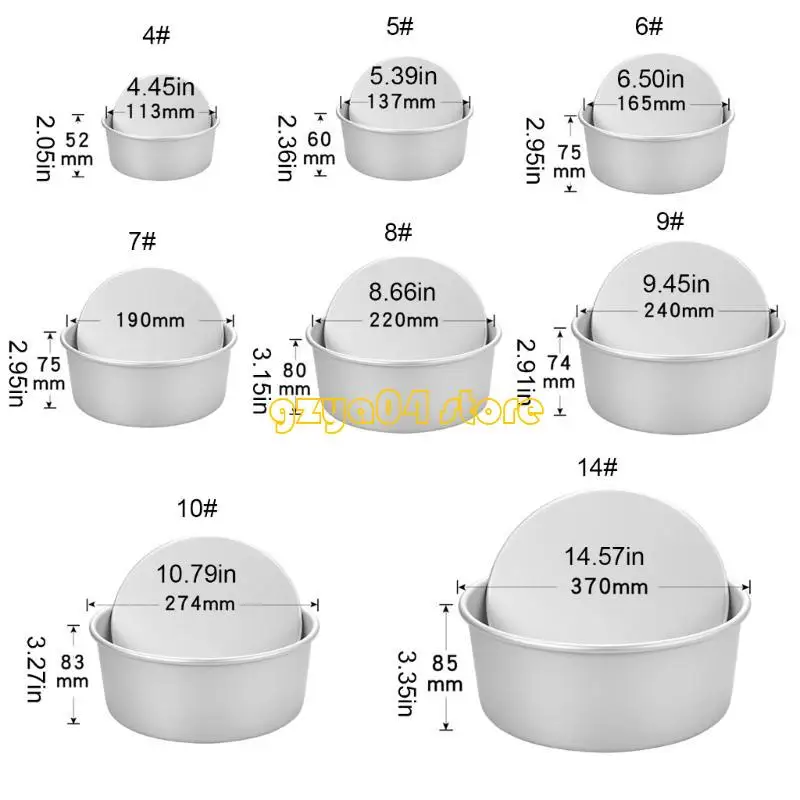 K3KD Cookie Cake Pans with Removable Bottom Aluminum Round NonStick Cake Mold Round Cake Tins Bakewares Enduring