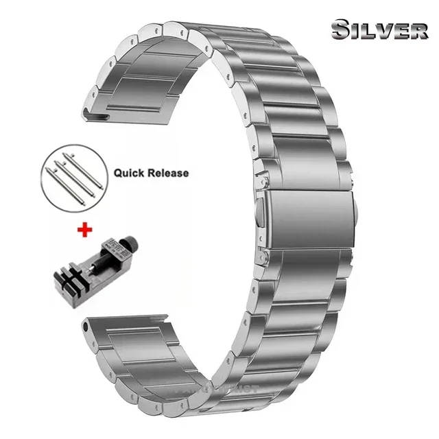 Titanium Metal Band Strap for Huawei Watch 3 GT2 Pro GT3 Watchband for Samsung Galaxy Watch 3 45mm 18mm 22mm 20mm Bracelet