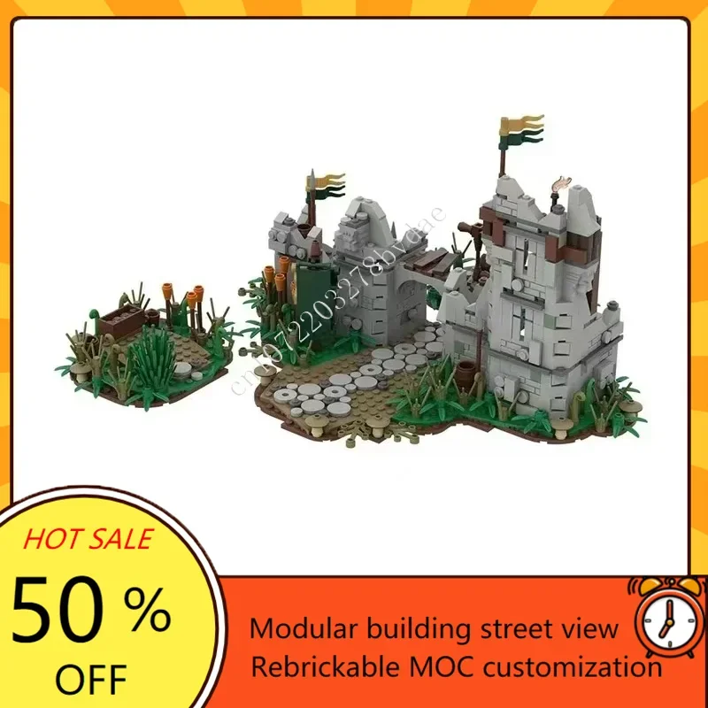 

992 шт. MOC средневековый замок на заказ модель-головоломка Eomer's Hide Camp технический DIY сборочный набор игрушек для ребенка подарок на день рождения и праздник