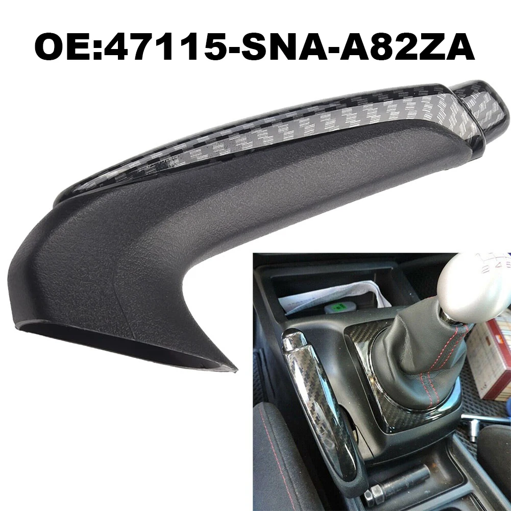 

Carbon Fiber Automatic Gear Lever Knob+Brake Handle For Honda For Civic 2006-11 Plastic Accesorios Para Auto