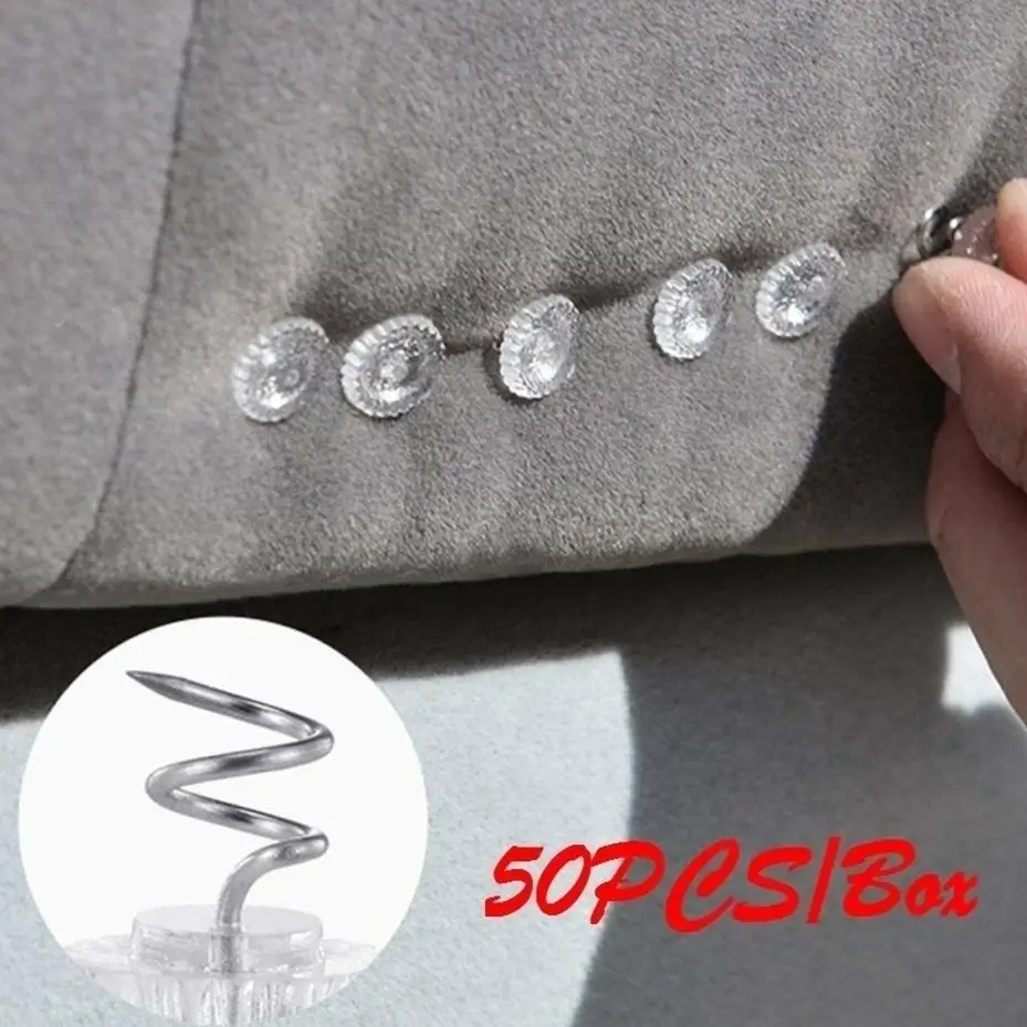 50 Pcs/Box Pins Sofa Rotates And Fixes Twisted Nails With Fixed Quilt Bed Sheets Anti-slip Buckle