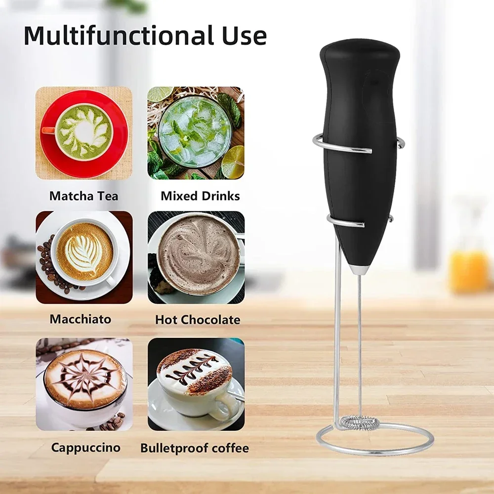 Electric Milk Frother Portable Egg Beater Coffee Mixer Milk Beater Mini Milk Blenders Foamer Household Kitchen Whisk Tools