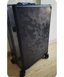 Carbon fiber jacquard smart cabin drawbar case, carry-on luggage, with USB charging hardware suitcase