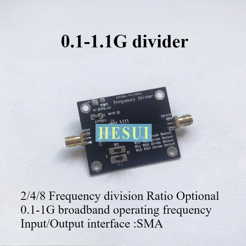 

Radio frequency divider two quarter eight pre-divider Microwave divider 1.1G