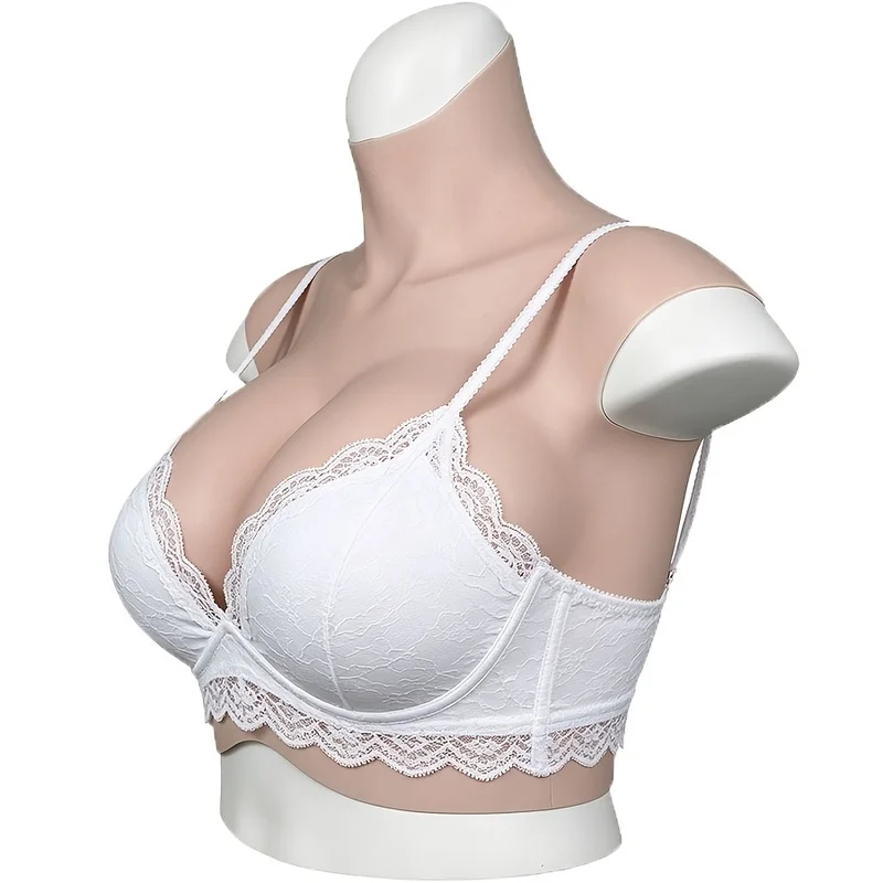 Silicone Breast Forms Realistic Nipple Areola Plump Soft Shake Enhance Cosplay Fake Boobs for Transgender Crossdressing