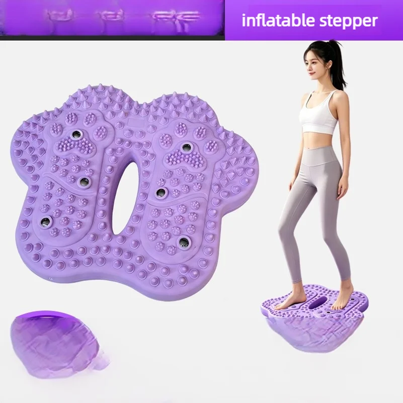 Foot acupressure massager board, magnetic PVC stepping pad, silicone mat
