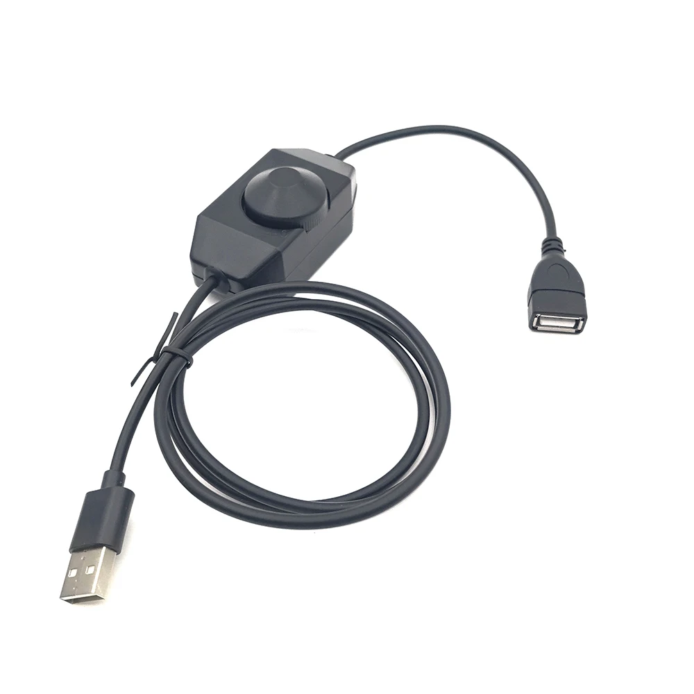 DC 5V 12v 1m 무단 USB 인터페이스 수동 손잡이 LED 스트립 조명용 LED 조광기 스위치 1 채널 밝기 조정 컨트롤러