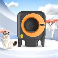 Arenero eléctrico grande antisalpicaduras con pala automática