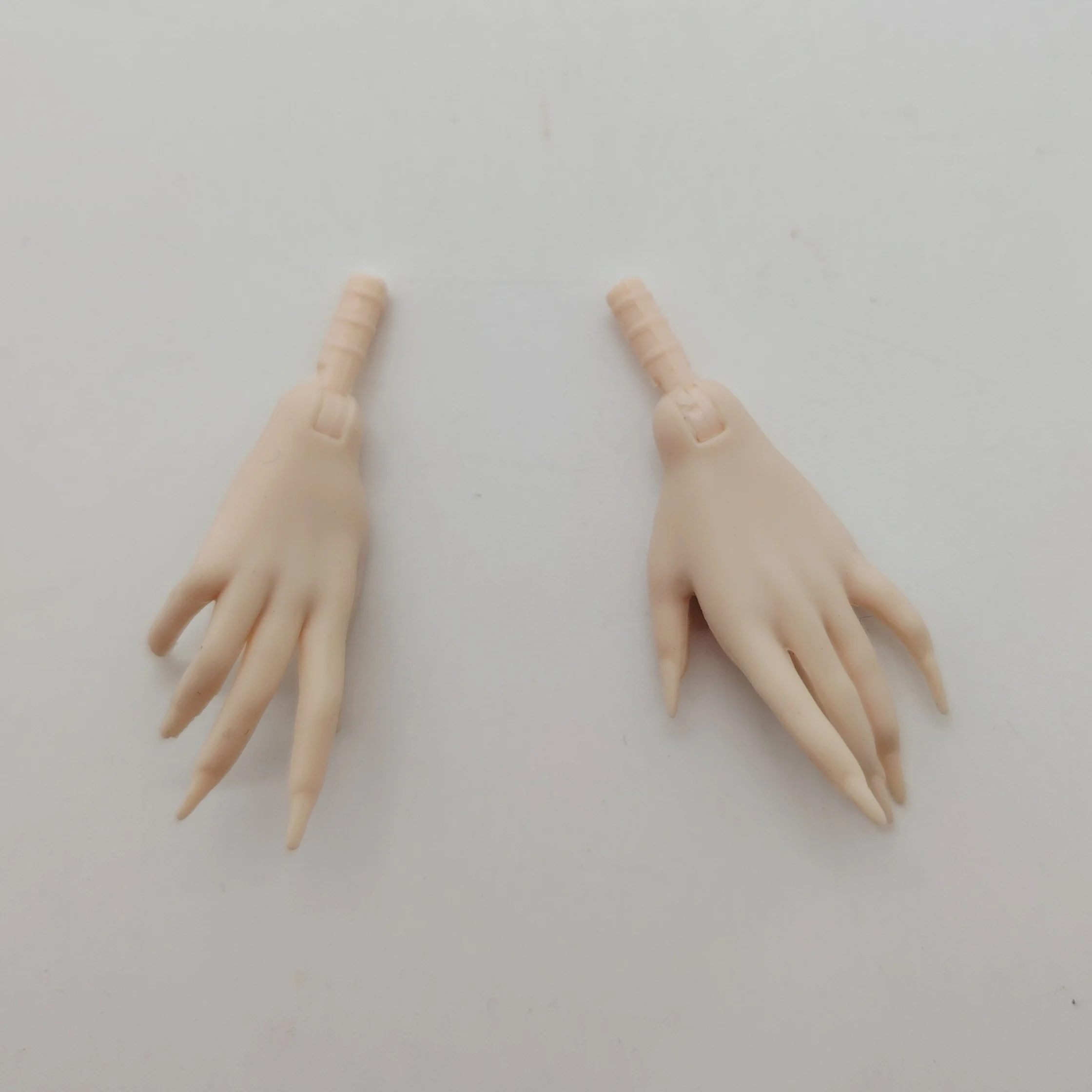 Fashion Girl 1/6 Scale Cream Skin Long Nails Female Doll Hands Replacement