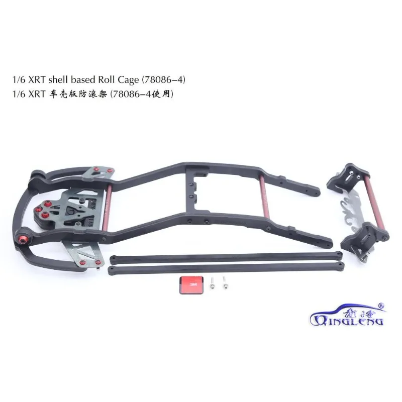 Body Compatible Roll Cage For 1/6 Traxxas XRT 78086-4, Nylon With Spring Steel & Aluminum,Carry Handle,No Light Bracket Included