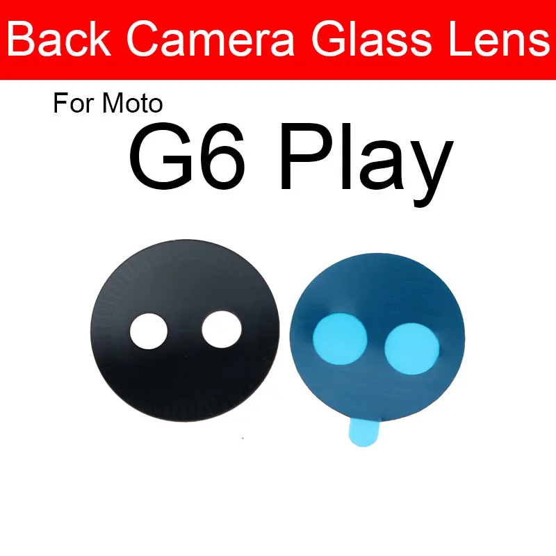Back Camera Glass Lens Cover For G6 PLAY Plus G7 PLUS POWER Rear Camera Glass Lens Housing Repair With Adhensive Sticker