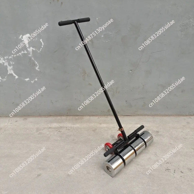 Heavy Duty Compaction Pressure Roller Electroplated Stainless Steel 30KG 50KG for PVC Plastic Flooring Laying Construction