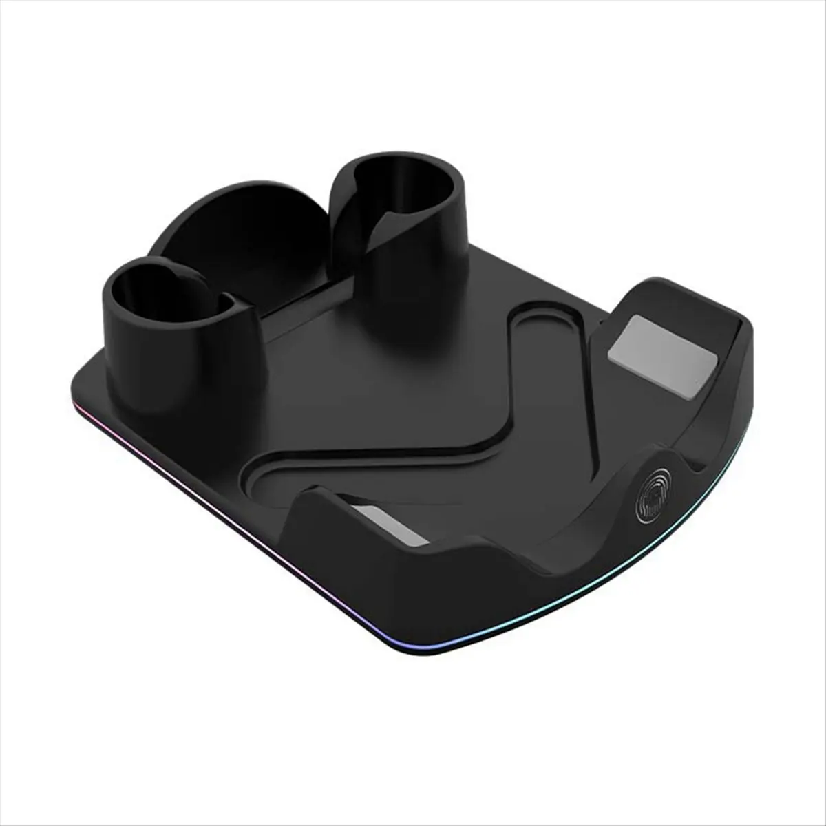 A26Z For 3S VR Helmet Charging Base Handle Contact Seat Charging Stand with Atmosphere Light Charging Base Black
