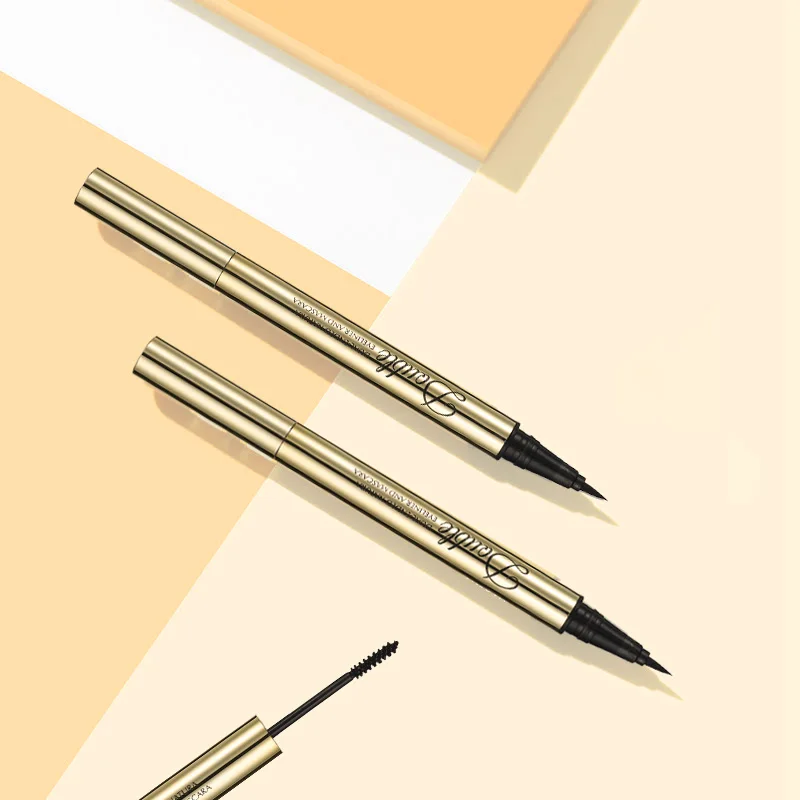 デュアルヘッド 2-in-1 立体透明スタイリング液体まつげアイライナー眉毛ペンシルスムーズ眉毛ジェル